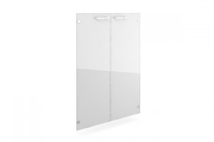 Мебель для персонала Alba AL-4.3 Двери средние стеклянные прозрачные + фурнитура